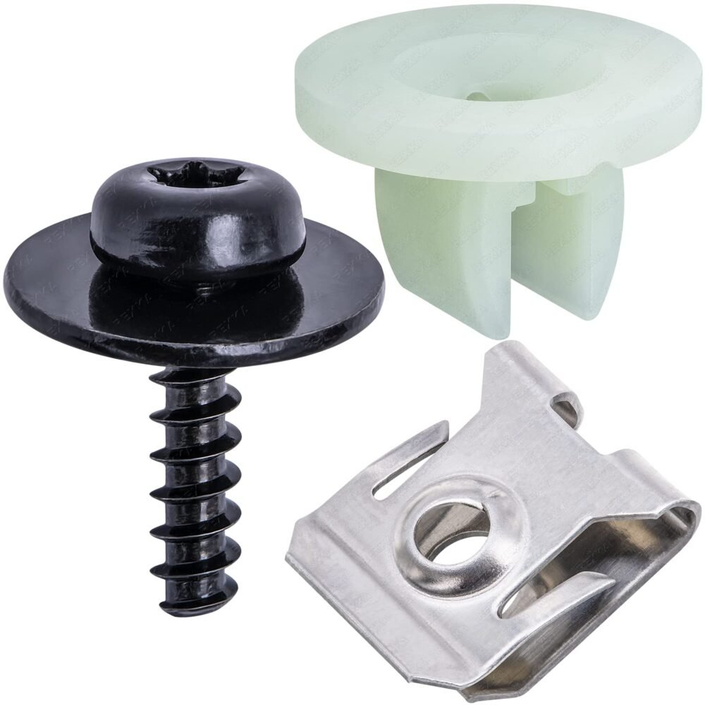 15 Sets T30 Engine Splash Shield Guard Undertray Cover Screws Bolt Nut Clip Kit Compatible with Ford Focus - Image 2