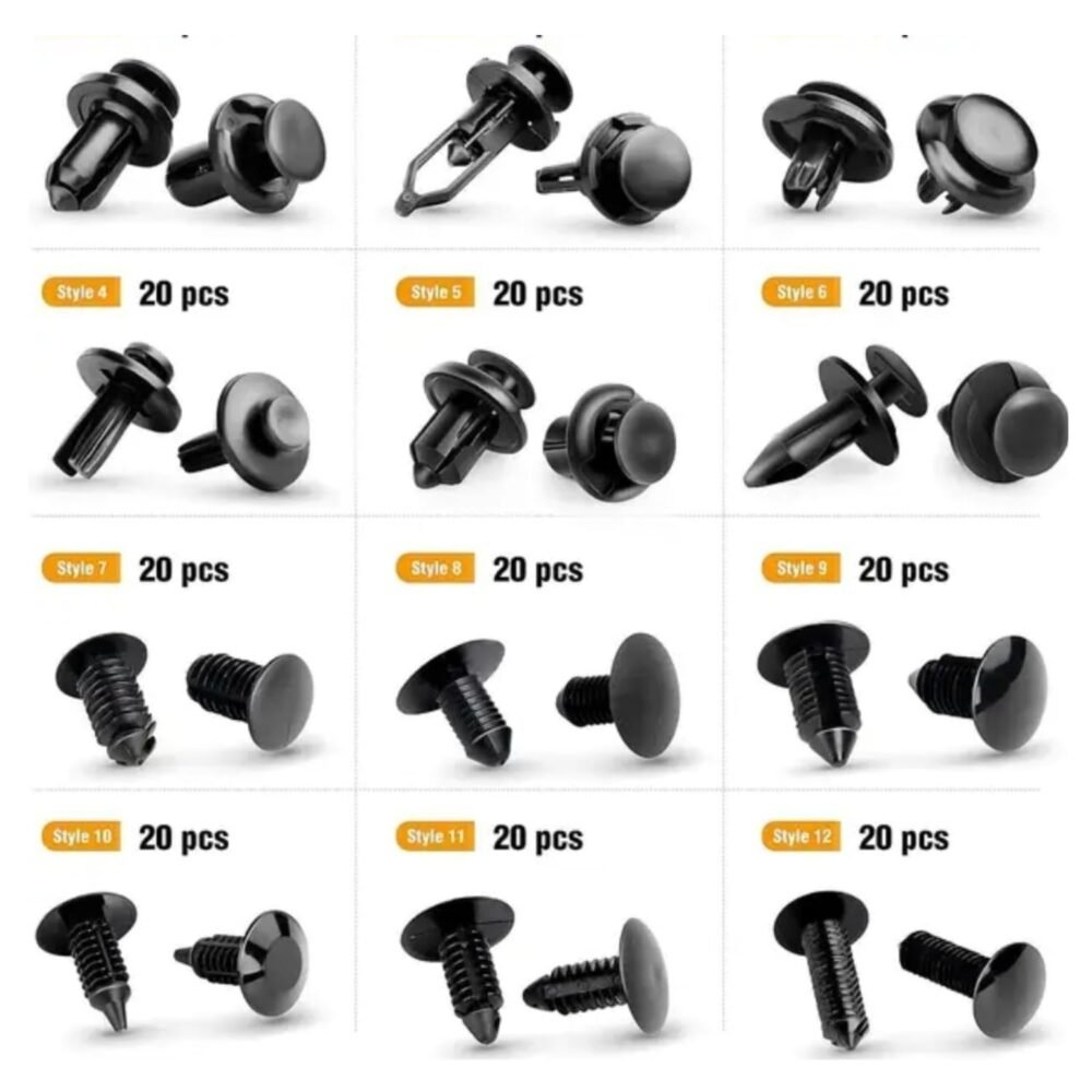 auto Trim Removal Tool kit-Plastic Clips for Cars -Fender Liner Clips -Bumper Clips-Retainer Clips-Fasteners-Automotive Fastener Clips and Trim Removal Tool Kit - Image 2