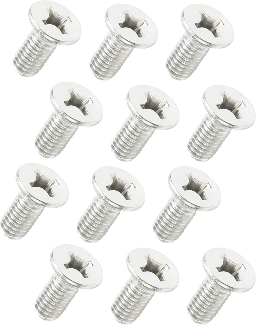 Stainless Steel Brake Disc Rotor Screws,12PCS Brake Disc Retaining Screw,Car Accessories Retaining Hardware Bolts Screw Kit for Front and Rear,Rotor Screws Replacement for Most Car Models