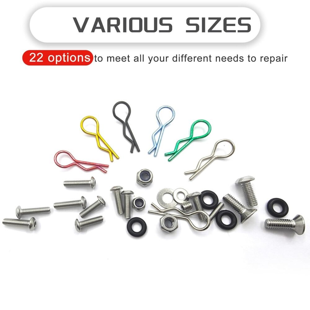 1008PCS Universal RC Screw Kit Screws Assortment Set 304 Stainless Steel Hardware Fasteners for  Scale RC Cars Trucks Crawler - Image 2